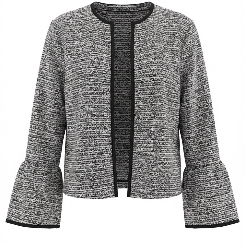 LOFT Monochrome Textured Open Jacket